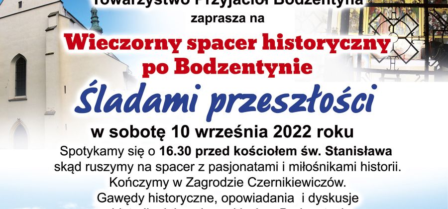 wieczorny spacer po Bodzentynie