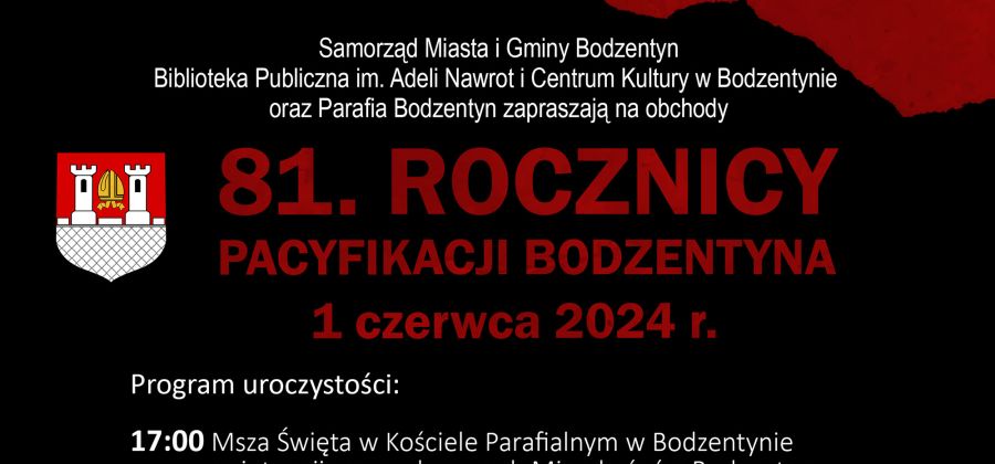 81. rocznica Pacyfikacji Bodzentyna