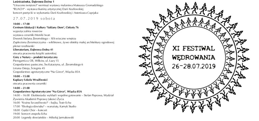 XI Festiwal Wędrowania