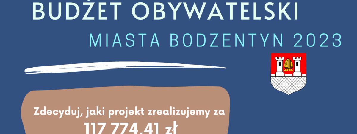 Budżet Obywatelski Miasta Bodzentyn 2023