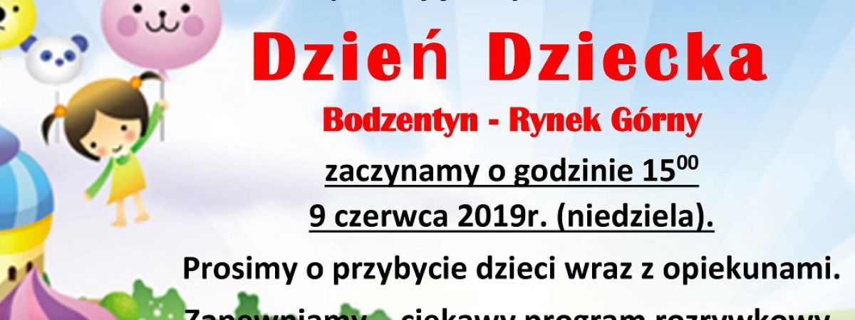 Dzień Dziecka 2019 w Bodzentynie