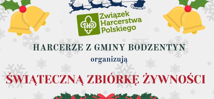 Harcerska zbiórka żywności dla potrzebujących w gminie Bodzentyn