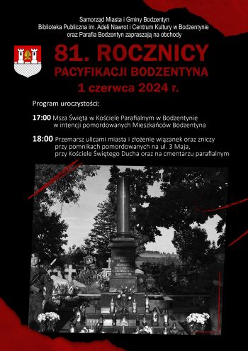 81. rocznica Pacyfikacji Bodzentyna