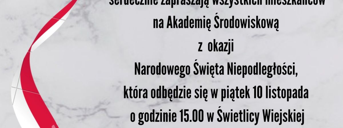 Obchody Święta Niepodległości w Świetlicy Wiejskiej w Woli Szczygiełkowej