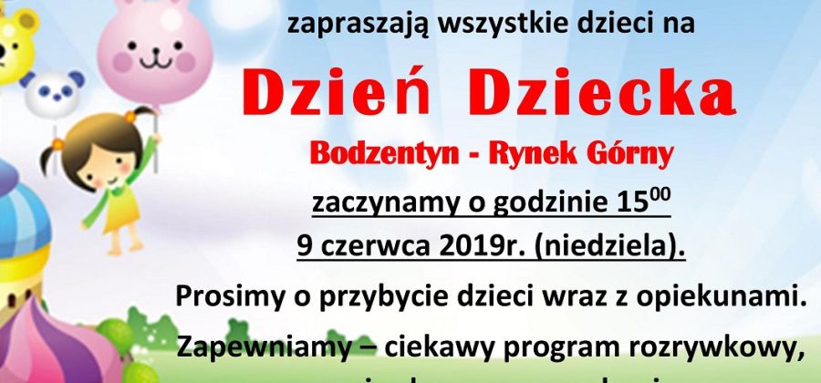 Dzień Dziecka 2019 w Bodzentynie