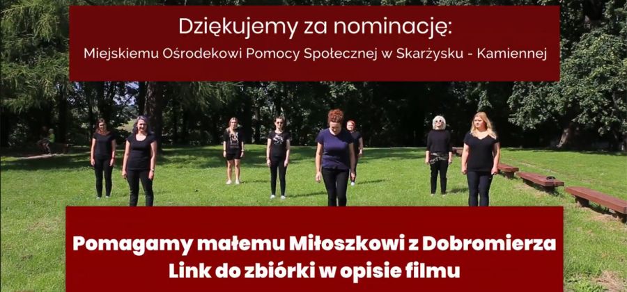 #GaszynChallenge Miejsko-Gminnego Ośrodka Pomocy Społecznej w Bodzentynie