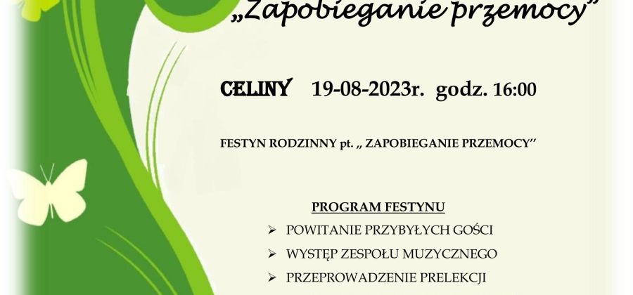 19 sierpnia Festyn Rodzinny w Celinach