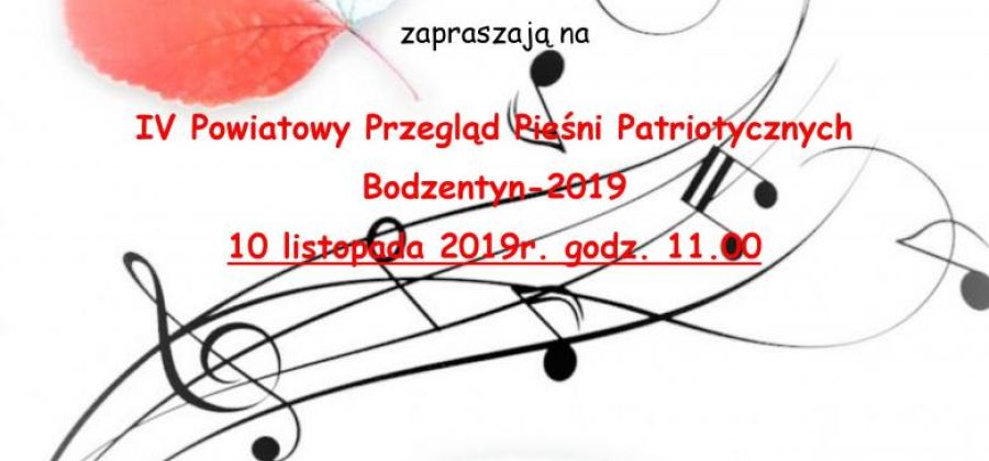 IV Przegląd Pieśni Patriotycznych w Bodzentynie