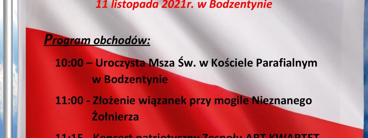 Bodzentyn 11 listopada obchody