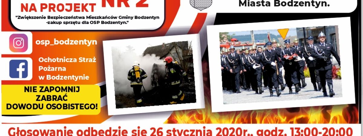 Budżet Obywatelski Bodzentyna 2020 - OSP Wygrywa