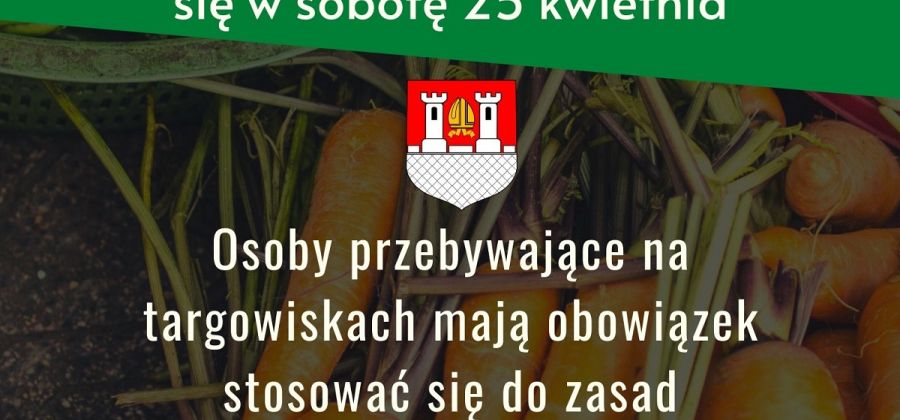 Od soboty zostają otwarte targowiska na terenie Bodzentyna