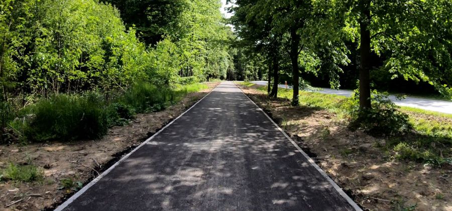 Pierwsza jazda ścieżką rowerową na trasie Św. Katarzyna - Podgórze