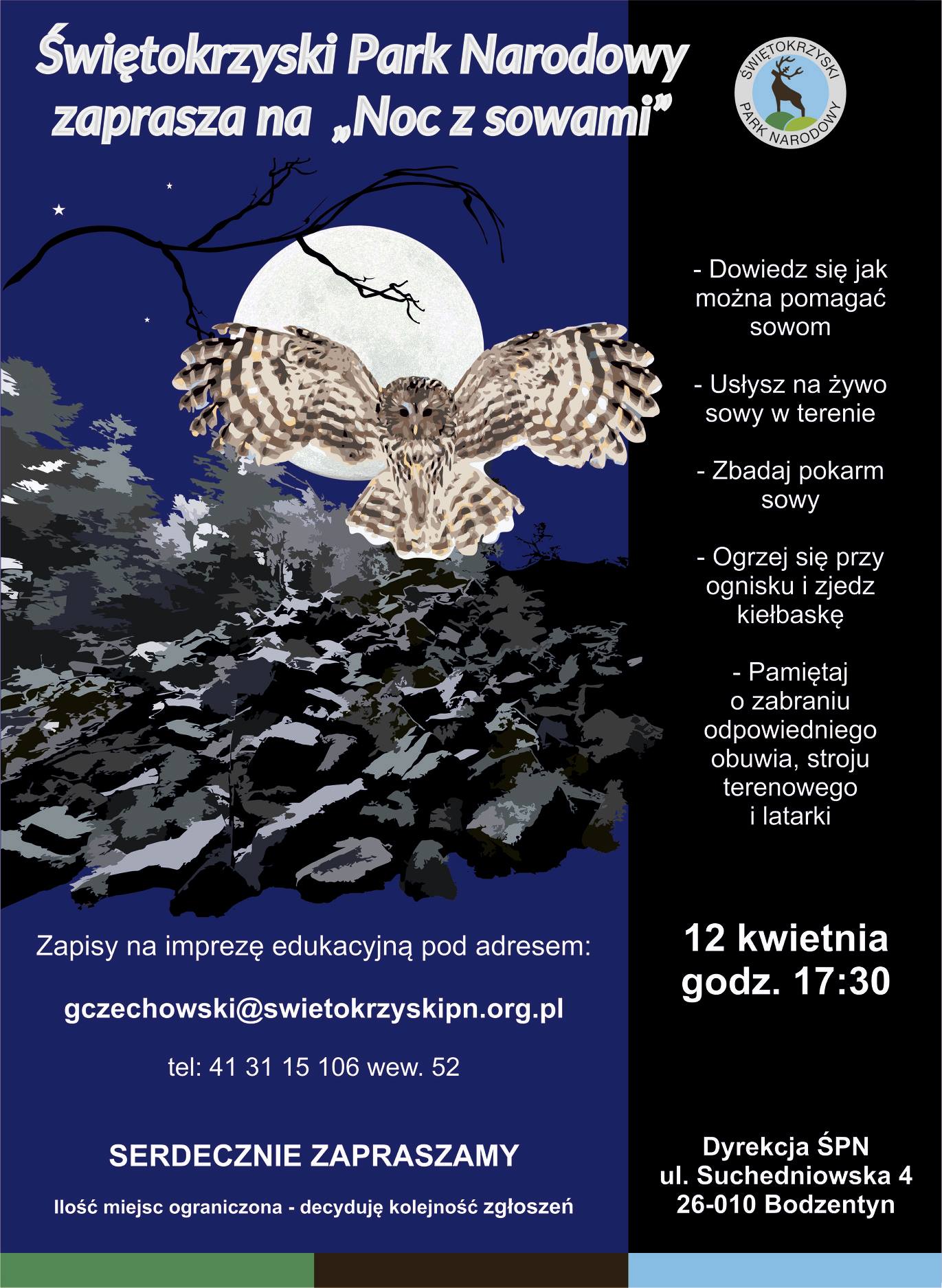 Noc Sów w Świętokrzyskim Parku Narodowym