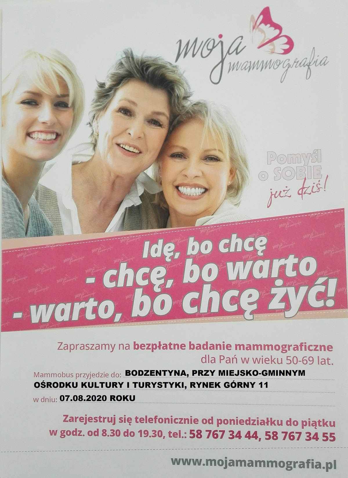 badanie mammograficzne w Bodzentynie
