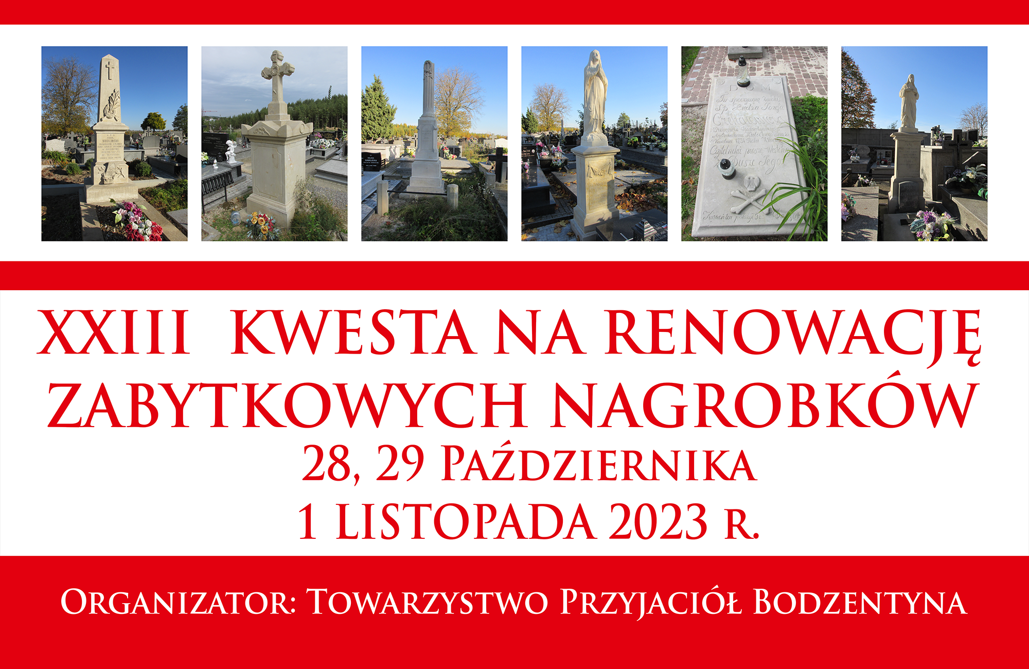 Kwesta na cmentarzu w Bodzentynie 2023