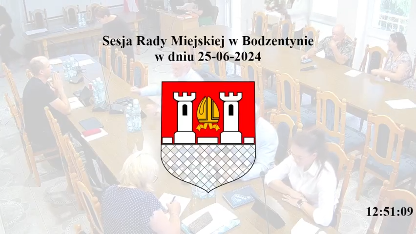 Sesja Rady Miejskiej w Bodzentynie czerwiec 2024 wideo