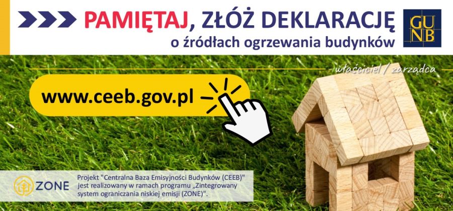 Zgłoś źródło ogrzewania do Centralnej Ewidencji Emisyjności Budynków