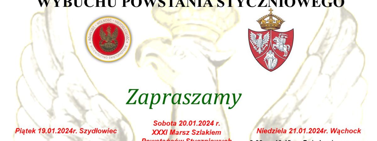 161. rocznica Wybuchu Powstania Styczniowego w Bodzentynie