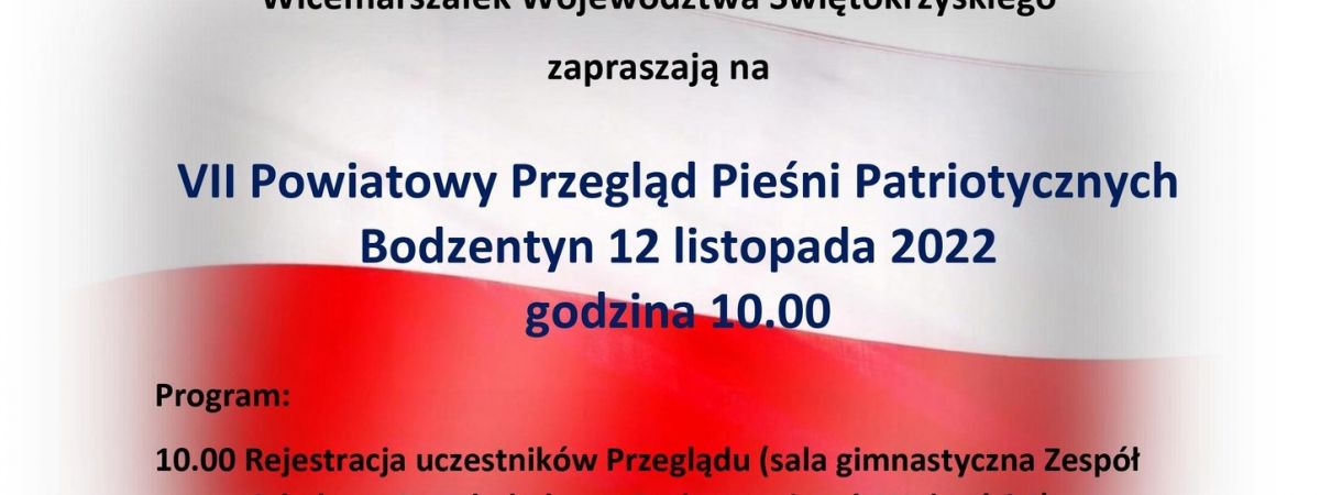 VII Powiatowy Przegląd Pieśni Patriotycznych w Bodzentynie