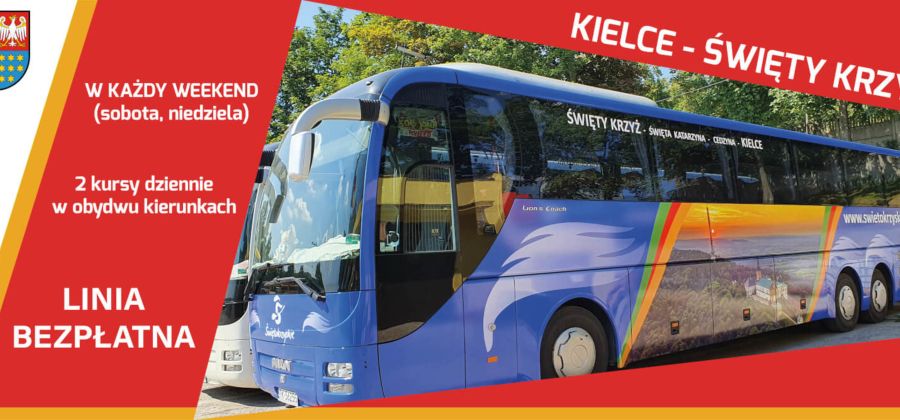 Bezpłatny bus Kielce - Święta Katarzyna - Święty Krzyż