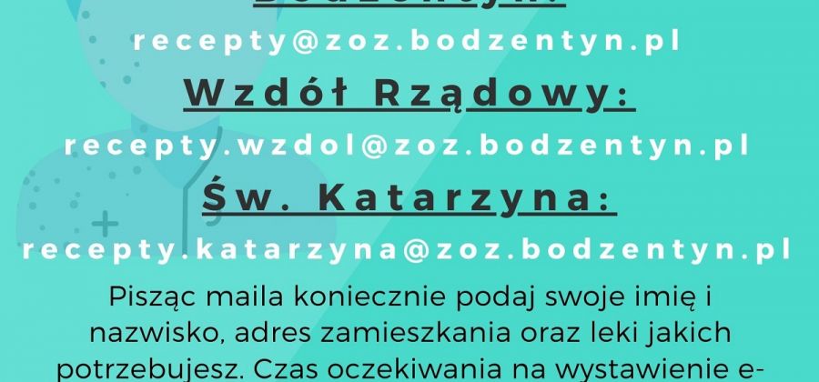 e-recepty w gminie Bodzentyn