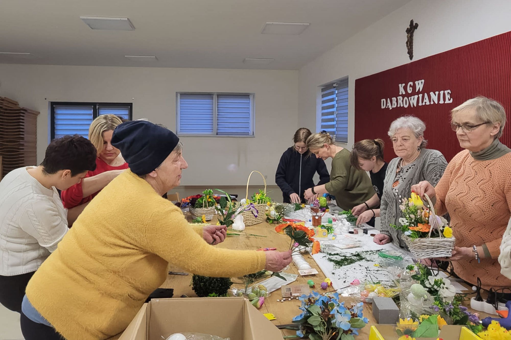 Dziesiątki uczestników na drugich warsztatach "Kolorowa Wielkanoc" w Sieradowicach i Dąbrowie!