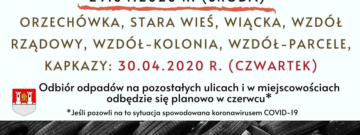 Zbiórka odpadów wielkogabarytowych odbędzie się w terminie w Gminie Bodzentyn