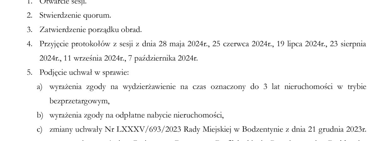 czy to koniec impasu w Radzie Miejskiej w Bodzentynie?