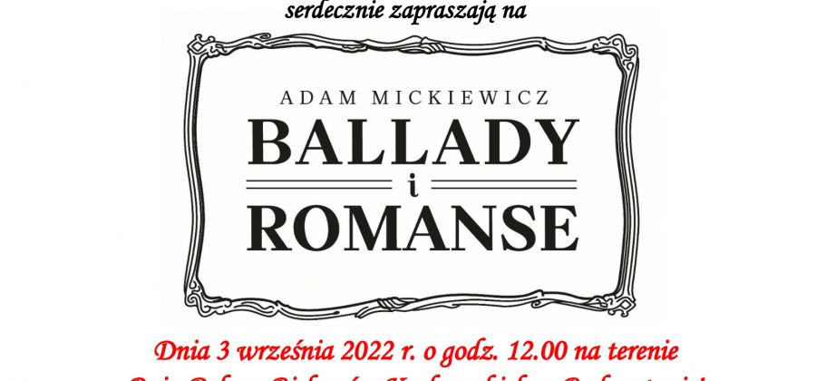 Zapraszamy na Narodowe Czytanie 2022 przy ruinach Pałacu Biskupów Krakowskich w Bodzentynie
