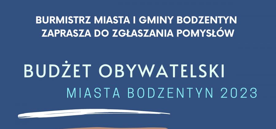 6 edycja Budżetu Obywatelskiego Miasta Bodzentyn!