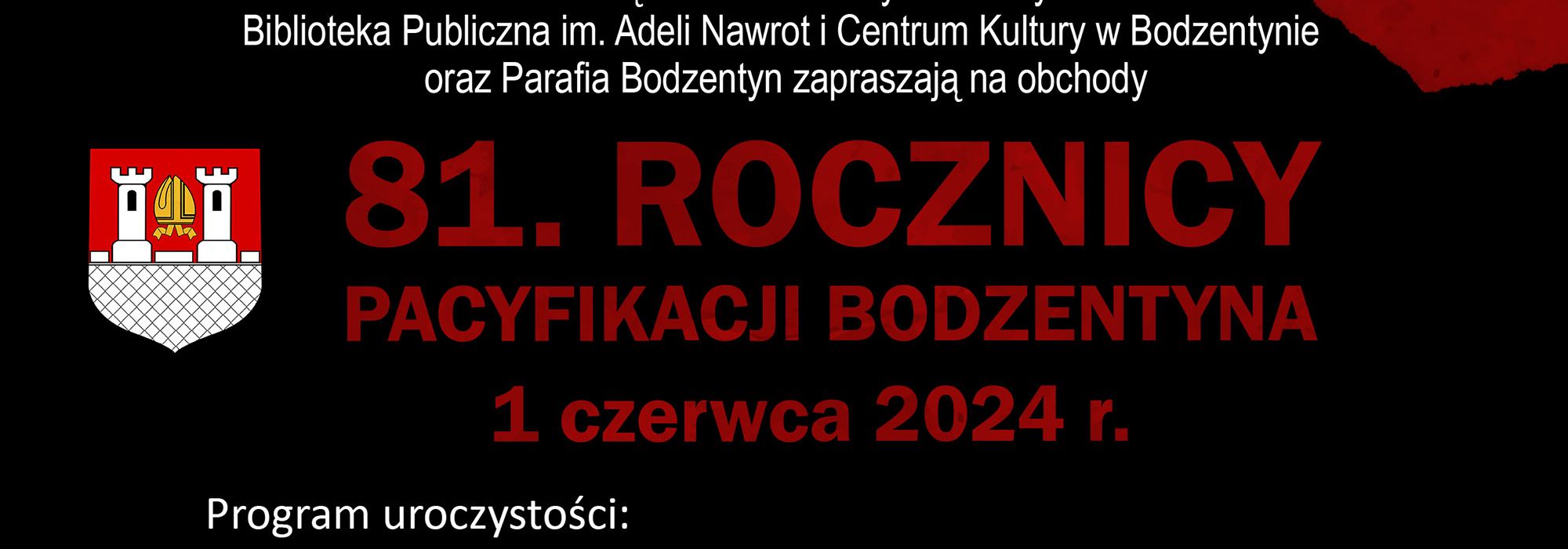 81. rocznica Pacyfikacji Bodzentyna