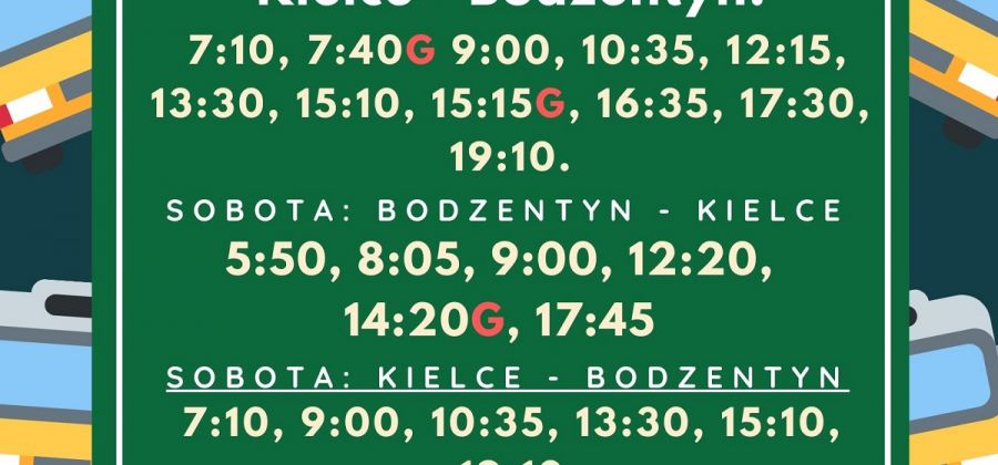 WIlkosz-bus od 6 maja przywraca część kursów na trasie Bodzentyn - Kielce