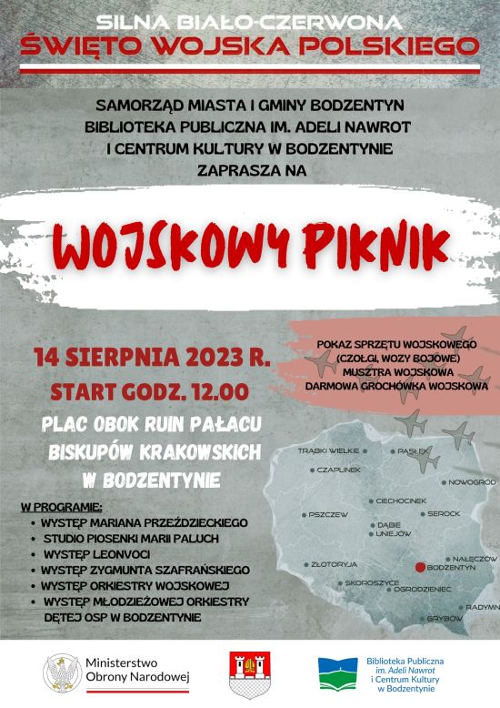 Silna Biało Czerwona - piknik wojskowy w Bodzentynie