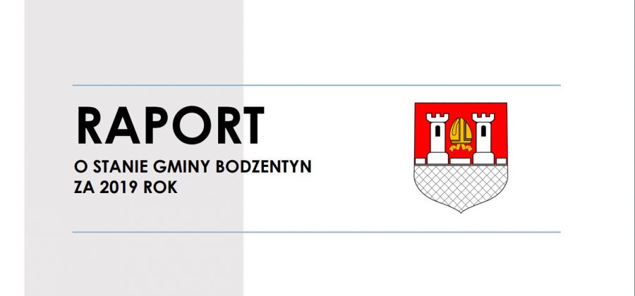 Raport o stanie Gminy Bodzentyn za 2019 rok