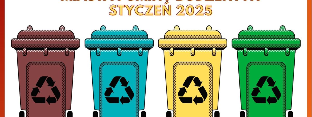 harmonogram wywozu odpadów z terenu Miasta i Gminy Bodzentyn na miesiąc - STYCZEŃ 2025