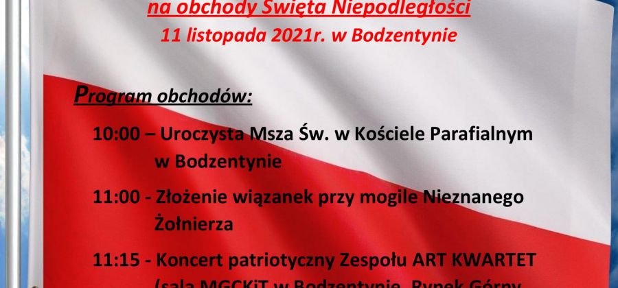 Gminne obchody 103. rocznicy odzyskania niepodległości przez Polskę