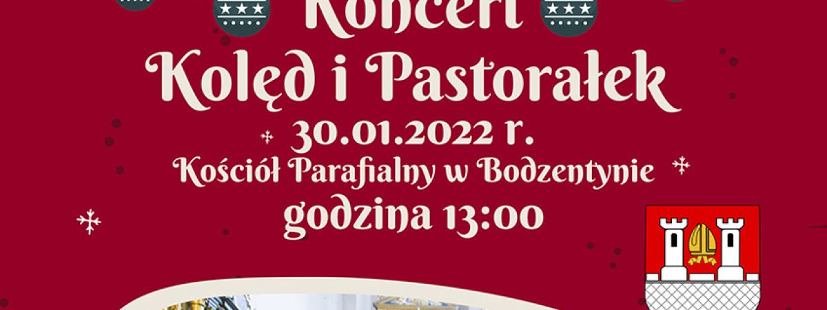 Koncert Kolęd i Pastorałek w Kościele Parafialnym w Bodzentynie