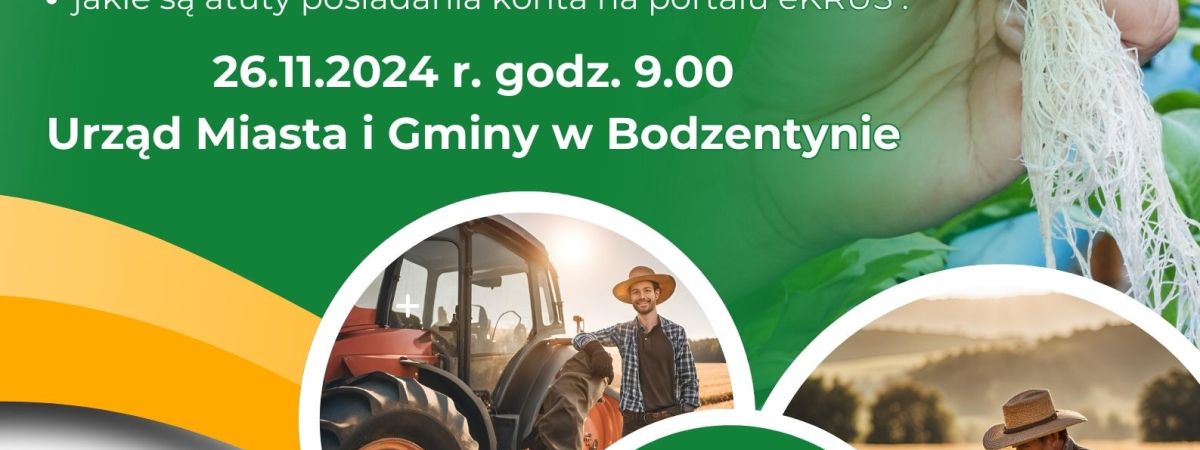 KRUS oraz Urząd Miasta i Gminy w Bodzentynie  konkurs dla rolnikow