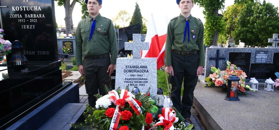 Uroczystość poświęcenia nagrobka Stanisławy Domoradzkiej w Bodzentynie
