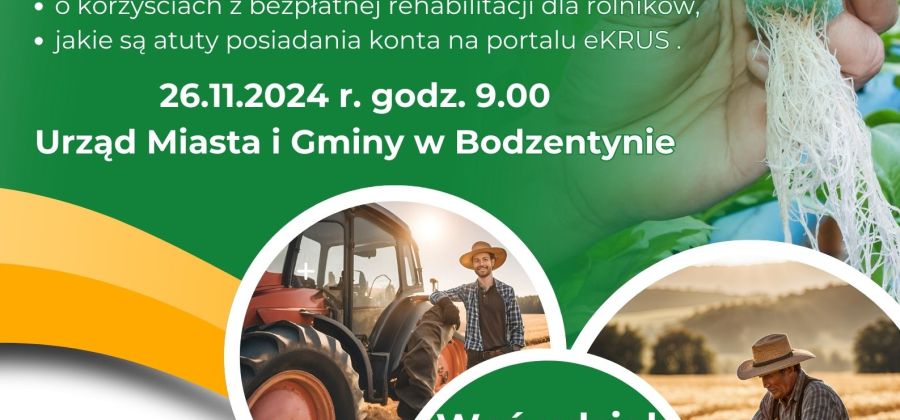 Darmowe szkolenie i konkurs dla rolników w Bodzentynie – zaproszenie na wydarzenie