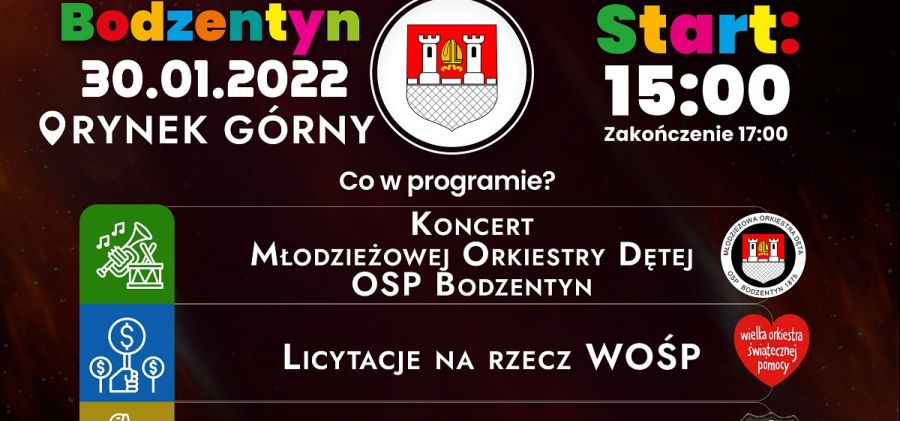 30 stycznia 30. Finał WOŚP Na Rynku Górnym w Bodzentynie