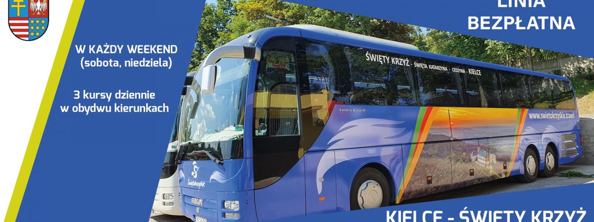 15 sierpnia rusza darmowy autobus na trasie Kielce - Św. Katarzyna - Św. Krzyż