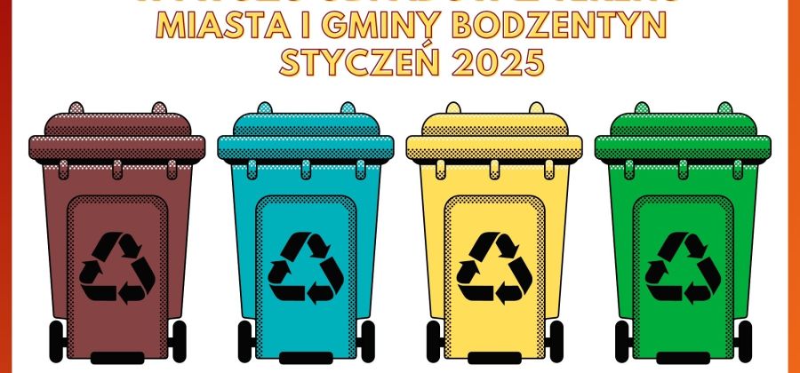 Wywóz śmieci z Bodzentyna 2025 rok