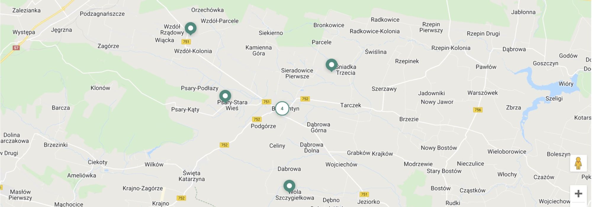 Mapa i lista zbiórek darów dla uchodźców z Ukrainy na terenie Miasta i Gminy Bodzentyn