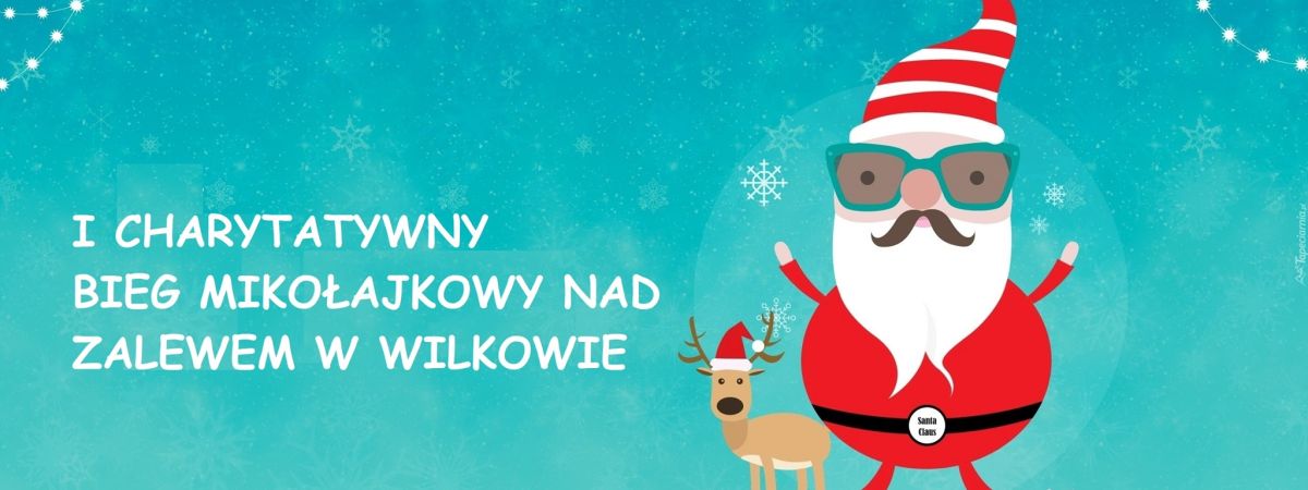 Bieg Mikołajkowy nad zalewem w Wilkowie