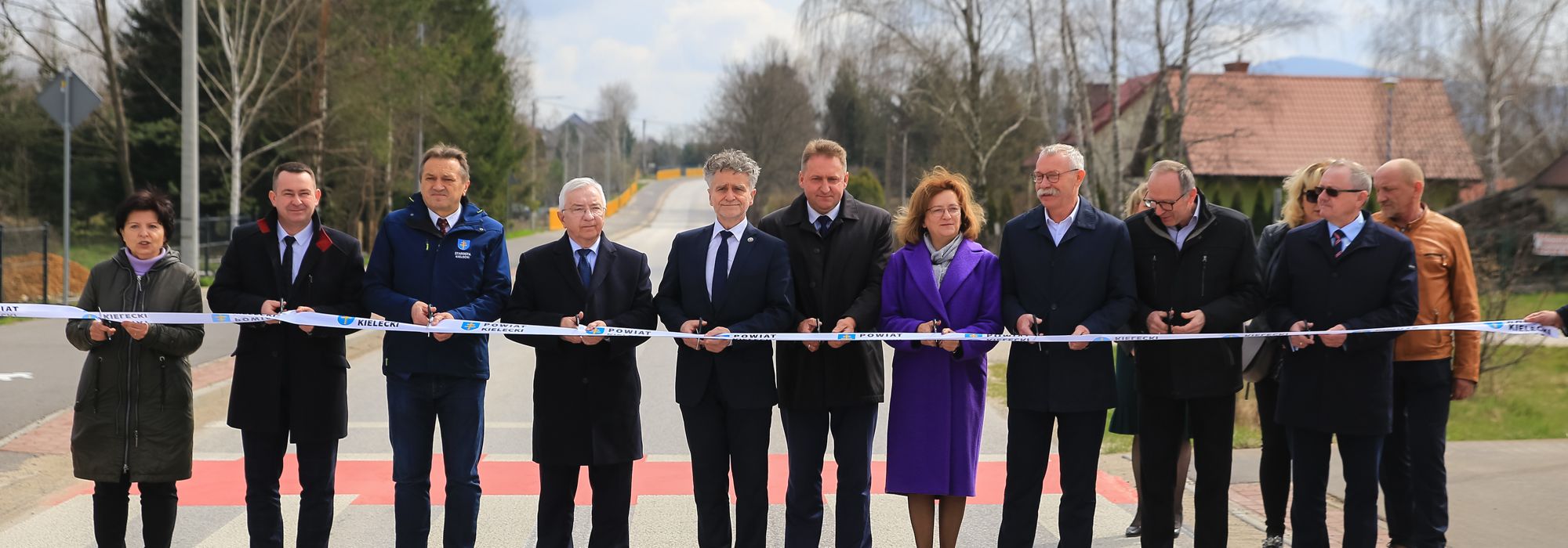 Oficjalne otwarcie drogi i ścieżki rowerowej na trasie Święta Katarzyna - Ciekoty